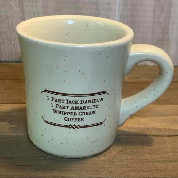 Jack Daniel’s Tennessee Mud Heavy Duty Diner Mug Recipe On Back Speckled - Picture 4 of 9